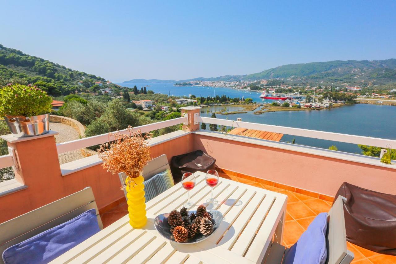 Skiathos Seaview Villa With Pool Punta Екстериор снимка