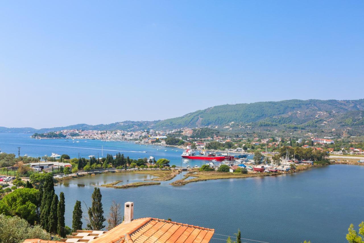 Skiathos Seaview Villa With Pool Punta Екстериор снимка