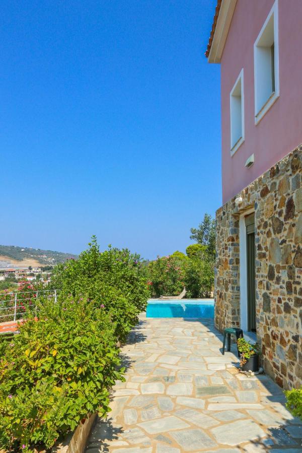 Skiathos Seaview Villa With Pool Punta Екстериор снимка