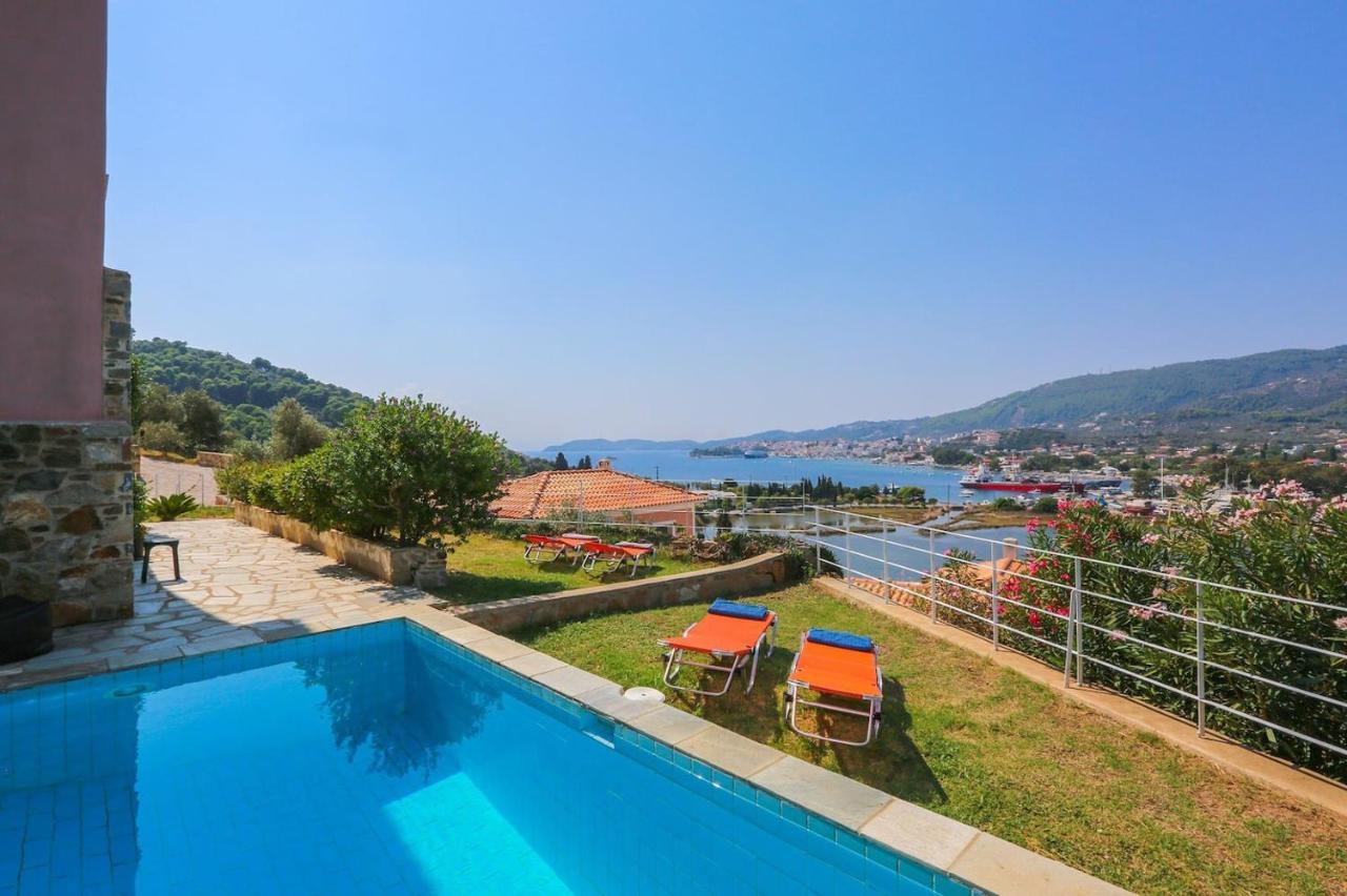Skiathos Seaview Villa With Pool Punta Екстериор снимка