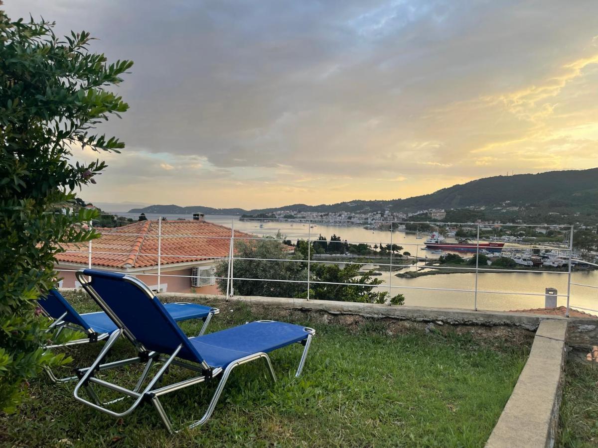 Skiathos Seaview Villa With Pool Punta Екстериор снимка