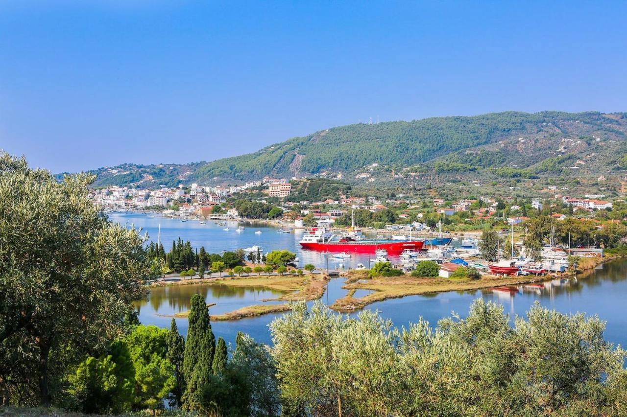 Skiathos Seaview Villa With Pool Punta Екстериор снимка